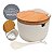 Saleiro Porcelana tampa de Bambu c/colher - Imagem 2