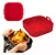 Forma Air Fryer silicone quadrada - 15,5 cm - - Imagem 4