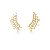 BRINCO EAR CUFF CRAVEJADO DE ZIRCÔNIAS BANHADO A OURO - Imagem 1