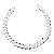 PULSEIRA EM MALHA GROUMET PRATA LISA - Imagem 1
