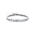 PULSEIRA COM PLACA LISA E ZIRCÔNIAS EM AÇO - Imagem 1