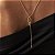 COLAR GRAVATA ESPIRAL LISO E CRAVEJADO BANHADO A OURO - Imagem 3