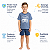 Pijama Infantil Masculino Com Manga Azul Life Is a Game Sleep - Imagem 2