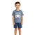 Pijama Infantil Masculino Com Manga Azul Life Is a Game Sleep - Imagem 1