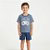 Pijama Infantil Masculino Com Manga Azul Life Is a Game Sleep - Imagem 4