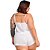 Short Doll Plus Size Em Liganete Liso Branco - Imagem 2