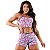Kits De Short Doll Modelo Cropped Estampado Estampas Variadas - Imagem 15