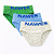Cueca Slip Juvenil Kit C/3 em Algodão Com Cós Nawes N14 - Imagem 2