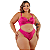 Conjunto Plus Size Tanga Com Bojo Rendado Poliamida - Imagem 1