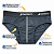 Kit C/3 Cueca Slip Cós em Microfibra Nawes N17 - Imagem 3