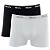 Kit C/2 Cuecas Boxer Plus Size Em Algodão Branco/Preto Mash 110.18 - Imagem 1