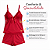 Short Doll Feminino Liso Com Renda Gysele - Imagem 2