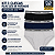 Kit C/3 Cueca Slip Plus Size em Algodão Suedine Canelado Active Men - Imagem 2