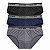 Kit C/3 Cueca Slip Plus Size em Microfibra Active Men - Imagem 1