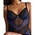 TESTE Body s/ bojo Sensual Tule e Renda Bicolor c/ Arrastão Garota Veneno - Imagem 4