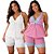Kit 2 Short Doll Sensual com Detalhes em Renda Cores Sortidas - Imagem 1