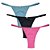 Kit 3 Calcinhas Tanga Ana Tira Fio Cores Sortidas com Detalhe em Strass e Poliamida - Imagem 1