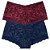 Kit 2 Shorts Calcinha Caleçon Sensual Rendado Poliamida com Elastano Cores Sortidas Lurdinha - Imagem 1