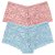 Kit 2 Shorts Caleçon Sensual Rendado Poliamida com Elastano Cores Sortidas Lurdinha - Imagem 1