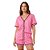 Pijama Americano Feminino Curto Camisa e Short Fechamento Frontal com Botões - Imagem 4