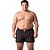 Cueca Samba Canção Plus Size Poliéster com Elastano Estampa Sortida Ref.21 Somellos - Imagem 4