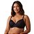 Sutiã Plus Size Liso Básico Três Fechos Alça Regulável com Bojo Laço Frontal - Imagem 1
