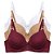 Kit 3 Sutiã Plus Size Liso Básico Três Fechos Alça Regulável com Bojo Laço Frontal - Imagem 2