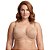 Kit 3 Sutiã Plus Size Liso Básico Três Fechos Alça Regulável com Bojo Laço Frontal - Imagem 1