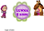 Kit festa personalizada tema Masha e urso - Imagem 2