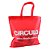 Sacola de TNT Círculo Cor 10 Vermelho - Imagem 1