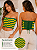 Top Tomara que Caia de Crochê Verde e Amarelo | Cores do Brasil | Veste P ao G - Imagem 1