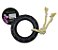 Pneu canino bone preto grande - Imagem 1