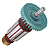 Induzido Rotor para Serra mármore Bosch 1551.1 Gdc 34 110v - Imagem 5