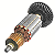 Induzido Para Esmerilhadeira Bosch Gws 8-115 1800/1820 110v - Imagem 4