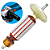 Induzido Rotor Esmerilhadeira Bosch GWS 7-115 ET / 1388 220v - Imagem 1