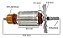 Induzido Rotor Para Serra Circular Makita 5800h 220v - Imagem 3