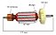 Induzido Rotor Para Lixadeira Esmerilhadeira 1801 220v - Imagem 3