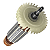 Induzido Rotor Para Esmerilhadeira Makita Ga4530 220v - Imagem 5