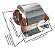 Bobina Estator Para Serra Circular Makita 5900b 7Pol 220V - Imagem 4