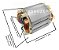 Bobina Estator Para Plaina Elétrica Makita 1900b 110v - Imagem 2
