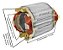 Bobina Estator Furadeira Impacto Makita Hp1620/hp1640 110v - Imagem 2