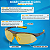 Óculos Construção À Noite Lentes Proteção Segurança Amarelo - Imagem 3