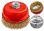 Kit 3 Escovas Aço Esmerilhadeira 4 Pol 100mm Bosch Makita - Imagem 2