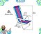 Cadeira Praia Piscina Alumínio Reforçado 8 Pos 100kg Deitar - Imagem 2