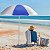 Cadeira Aço Guarda Sol Articulado Carrinho 20kg praia férias - Imagem 6