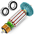 Kit Induzido E Rolamento 1450w Serra Gdc1440 1548 14-40 127v - Imagem 1