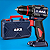 Combo Furadeira Martelete 20v Biv Dr13a E Dh30a 4.0ah Aika - Imagem 7