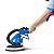 Lixadeira De Teto Gesso Elétrica Profissional Azul 220v Lixa - Imagem 4