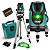 Nível Laser 05 Linhas Verde Recarregável Base Giratória Thaf - Imagem 1