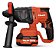 Martelete Rotativo Vermelho 20v Sem Fio Sds Plus 2 Baterias - Imagem 6